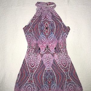 bebe patterned romper